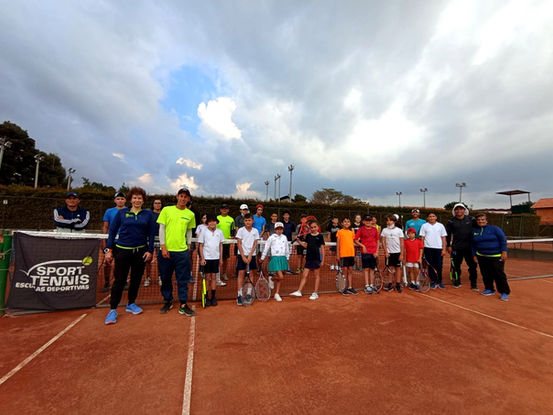 Group of students at a sports activity