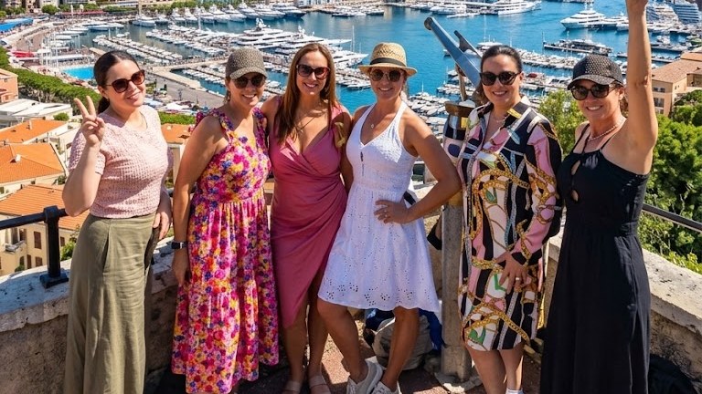 Group of women on a wellness trip
